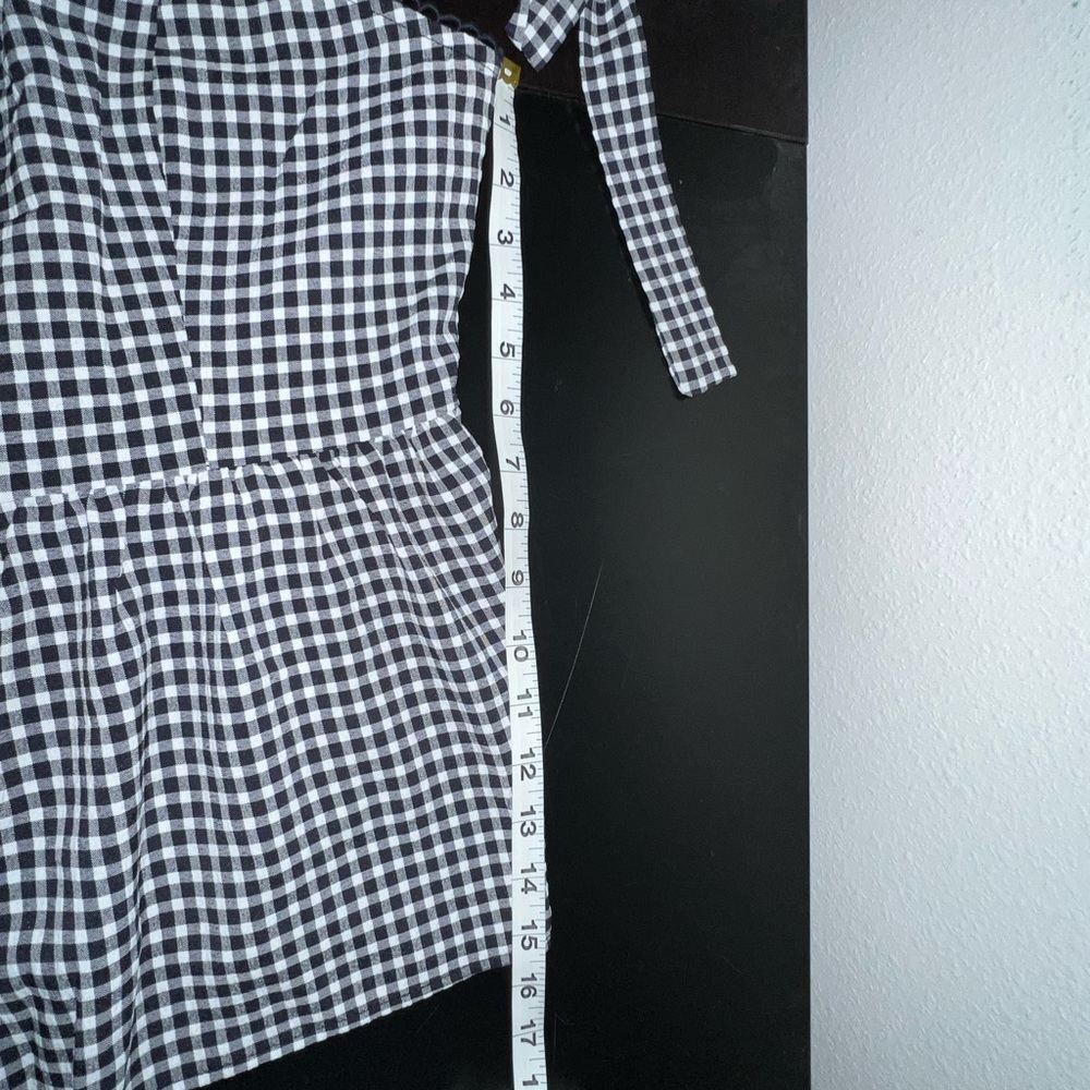 Skies are Blue Gingham Flowy Blouse - Picture 8 of 8